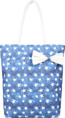 

Angesbags Anges Star White Canvas 03 Shoulder Bag(Blue, 5 inch)