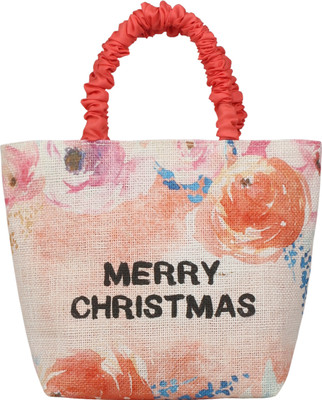 

Angesbags Anges Christmas Mini Jute Bag Plush Bag(White, 5 inch)