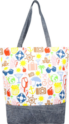 

Angesbags Anges Morice Canvas Tote Shoulder Bag(White, 5 inch)