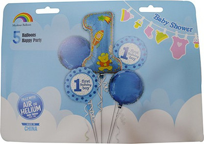 

Partysanthe Solid PS2017573 Balloon(Blue, Pack of 6)