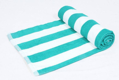 45% OFF on Skumars Love Touch Cotton Bath Towel(Green, White)