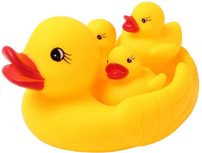 

aditya industries bath duck Family (Yellow) Bath Toy(Yellow)