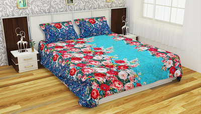 

Astra 120 TC Polycotton Double King 3D Printed Bedsheet(Pack of 1, Blue)