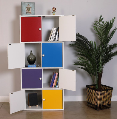 

Woodness Pluto Engineered Wood Close Book Shelf(Finish Color - Multicolor)