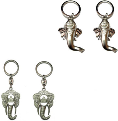 

MGP Fashion Ganesha Gift KeyChain Metal ComboNo.326 Key Chain(Multicolor)