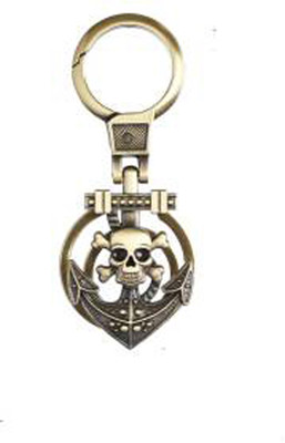

MGP Fashion Copper Danger Skull Anchor Locking KeyChain Combo No.343 Locking Key Chain(Multicolor)