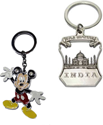

MGP Fashion Tajmahal With Cartoon Metallic Key Chain Silver ComboNo.270 Key Chain(Multicolor)