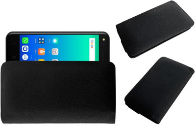 ACM Pouch for Micromax Bharat 3 Handpouch Case(Black, Cases with Holder, Pack of: 1)