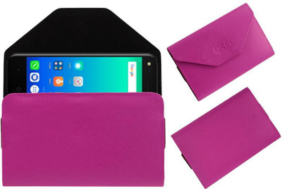 ACM Pouch for Micromax Bharat 3 Premium Pouch Case(Pink, Cases with Holder, Pack of: 1)