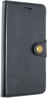 Store At Ur Door Flip Cover for Mi Redmi Note 3 LEATHER BUTTON FLIP(Black, Pack of: 1)