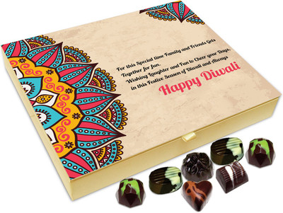 

Chocholik Diwali Gift - Wishing Laughter And Fun To Cheer Up Your Day This Diwali Chocolate Box - 20pc Truffles(240 g)