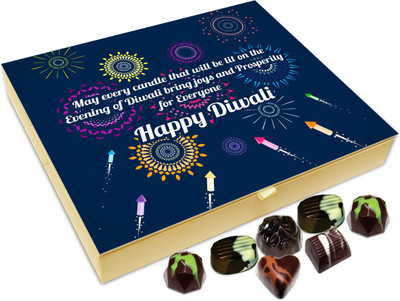 

Chocholik Diwali Gift Box - May Every Candle Lit On Diwali Brings Joy And Prosperity Chocolate Box - 20pc Truffles(240 g)