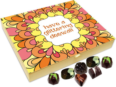 

Chocholik Diwali Gift Box - May This Diwali Sparkle Up You Life Chocolate Box - 20pc Truffles(240 g)