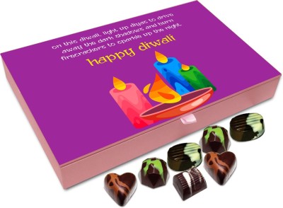 

Chocholik Diwali Gift - Wish Lots Of Luck And Wealth Happy Diwali Chocolate Box - 12pc Truffles(144 g)