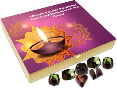 

Chocholik Diwali Gift - Wishing You A Very Generous Diwali Chocolate Box - 20pc Truffles(240 g)
