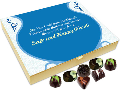 

Chocholik Diwali Gift - May Wishes Are With You For A Safe Diwali Chocolate Box - 20pc Truffles(240 g)