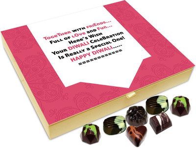 

Chocholik Diwali Gift - Hope Your Diwali Celebration Is Special One Chocolate Box - 20pc Truffles(240 g)