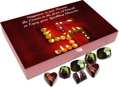 

Chocholik Diwali Gift - Enjoy Your Sparkling Moments On Diwali Chocolate Box - 12pc Truffles(144 g)