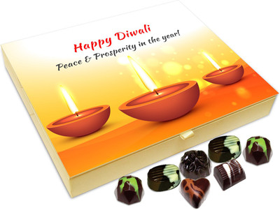 

Chocholik Diwali Gift Box - Diwali Is A Festival Full Of Sweet Memories Chocolate Box - 20pc Truffles(240 g)