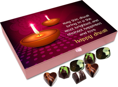 

Chocholik Diwali Gift Box - May This Diwali Brings Lots Of Success And Prosperity Chocolate Box - 12pc Truffles(144 g)