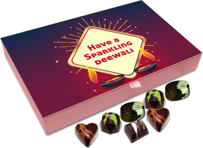 

Chocholik Diwali Gift Box - Diwali Is A Carnival Of Goodness Enjoy Chocolate Box - 12pc Truffles(144 g)