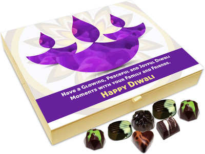 

Chocholik Diwali Gift - Have A Glowing And Peaceful Diwali Chocolate Box - 20pc Truffles(240 g)