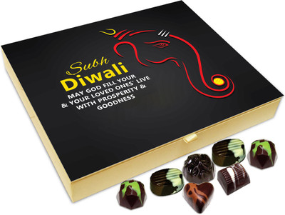 

Chocholik Diwali Gift - On This Diwali May God Gifts You Prosperity Chocolate Box - 20pc Truffles(240 g)