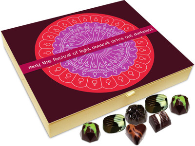 

Chocholik Diwali Gift Box - My Heartfelt Wishes To You Happy Diwali Chocolate Box - 20pc Truffles(240 g)