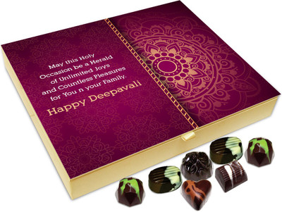 

Chocholik Diwali Gift - Happy Deepavali And Enjoy It Responsibly Chocolate Box - 20pc Truffles(240 g)