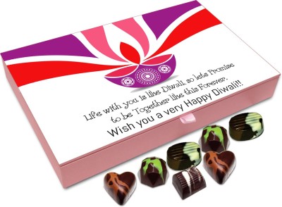 

Chocholik Diwali Gift - Wish You A Mind Blowing Diwali Chocolate Box - 12pc Truffles(144 g)