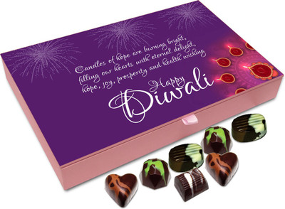 

Chocholik Diwali Gift Box - Hope This Diwali Fills Our Heart With Eternal Delight Chocolate Box - 12pc Truffles(144 g)