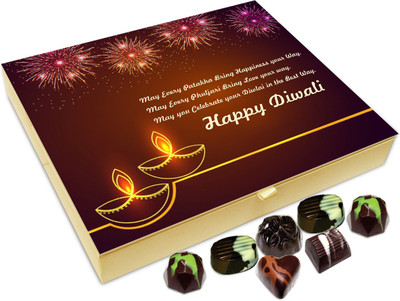 

Chocholik Diwali Gift - May You Celebrate Your Diwali In The Best Way Chocolate Box - 20pc Truffles(240 g)