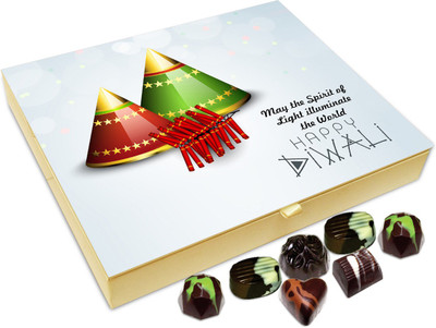 

Chocholik Diwali Gift Box - May The Spirit Of Diwali Illuminate The World Chocolate Box - 20pc Truffles(240 g)