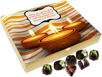 

Chocholik Diwali Gift - May You Get Lot Of Wisdom On Diwali Chocolate Box - 20pc Truffles(240 g)