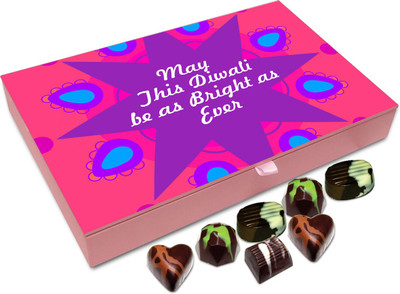 

Chocholik Diwali Gift Box - May This Diwali Be As Luminous As Ever Chocolate Box - 12pc Truffles(144 g)