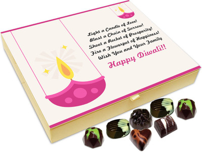 

Chocholik Diwali Gift Box - Blast The Chain OF Sorrow This Diwali Chocolate Box - 20pc Truffles(240 g)