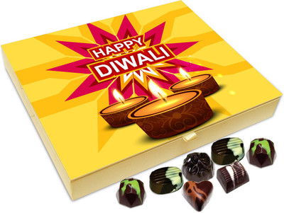 

Chocholik Diwali Gift - Happy Diwali Friends Chocolate Box - 20pc Truffles(240 g)