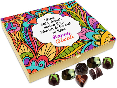 

Chocholik Diwali Gift - May This Diwali Bring Health Joy And Wealth Chocolate Box - 20pc Truffles(240 g)