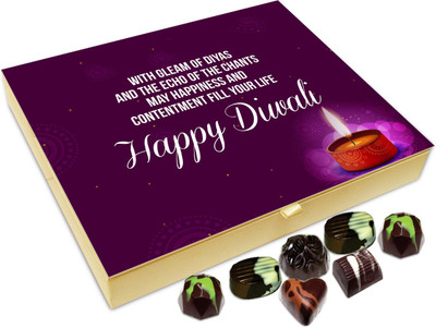 

Chocholik Diwali Gift Box - Lets Wish Everyone A Very Joyous Diwali Chocolate Box - 20pc Truffles(240 g)