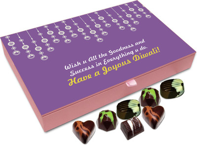 

Chocholik Diwali Gift Box - Have A Joyous Deepawali Chocolate Box - 12pc Truffles(144 g)