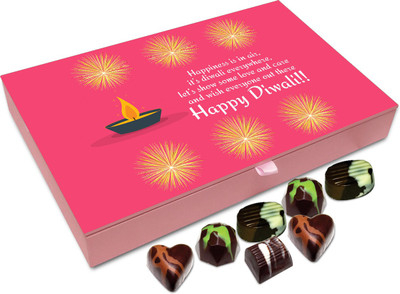 

Chocholik Diwali Gift Box - May The Happiness Of Diwali Lasts Forever Chocolate Box - 12pc Truffles(144 g)