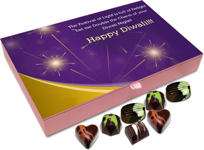 

Chocholik Diwali Gift Box - Let Us Enjoy And Double The Charm Of Diwali Chocolate Box - 12pc Truffles(144 g)