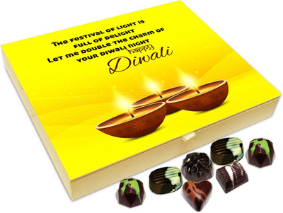 

Chocholik Diwali Gift Box - The Deepavali Festival Is Full Of Delight Chocolate Box - 20pc Truffles(240 g)