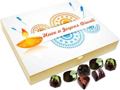 

Chocholik Diwali Gift - Divine Light Of Diwali Spread Into Your Life Chocolate Box - 20pc Truffles(240 g)