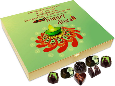 

Chocholik Diwali Gift Box - Deepawali The Auspicious Festival Of Light Chocolate Box - 20pc Truffles(240 g)
