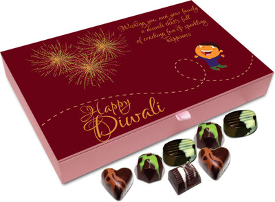 

Chocholik Diwali Gift Box - Wishing You And Your Family An Amazing Diwali Chocolate Box - 12pc Truffles(144 g)