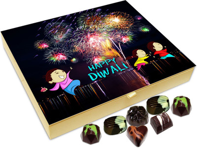 

Chocholik Diwali Gift - Happy Diwali To All The Little Champions Chocolate Box - 20pc Truffles(240 g)
