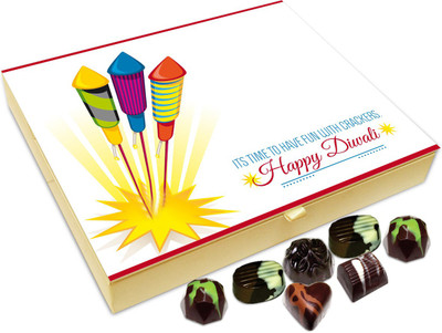 

Chocholik Diwali Gift - Its Time To Have Fun This Deepavali Chocolate Box - 20pc Truffles(240 g)