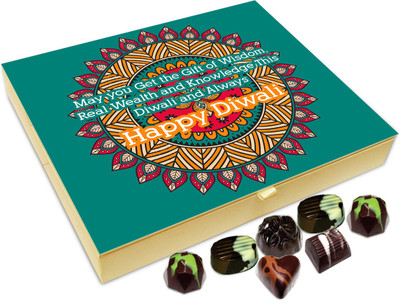 

Chocholik Diwali Gift - Happy Diwali And May You Attain Lots Of Knowledge Chocolate Box - 20pc Truffles(240 g)