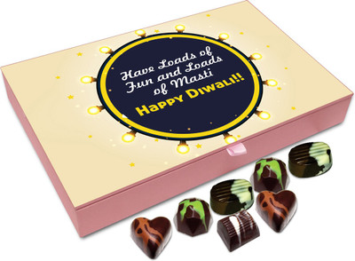 

Chocholik Diwali Gift Box - Have Loads Of Fun And Enjoyment On Diwali Chocolate Box - 12pc Truffles(144 g)